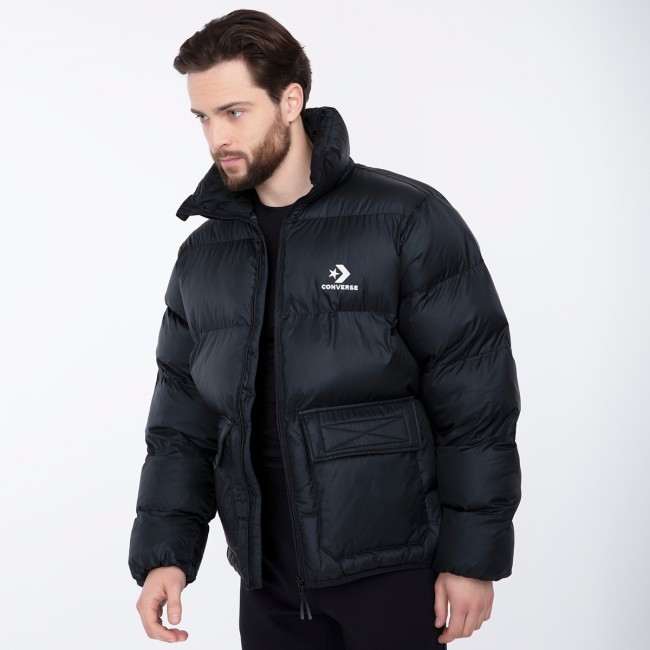 Converse men s patch pocket puffer jacket Sportland