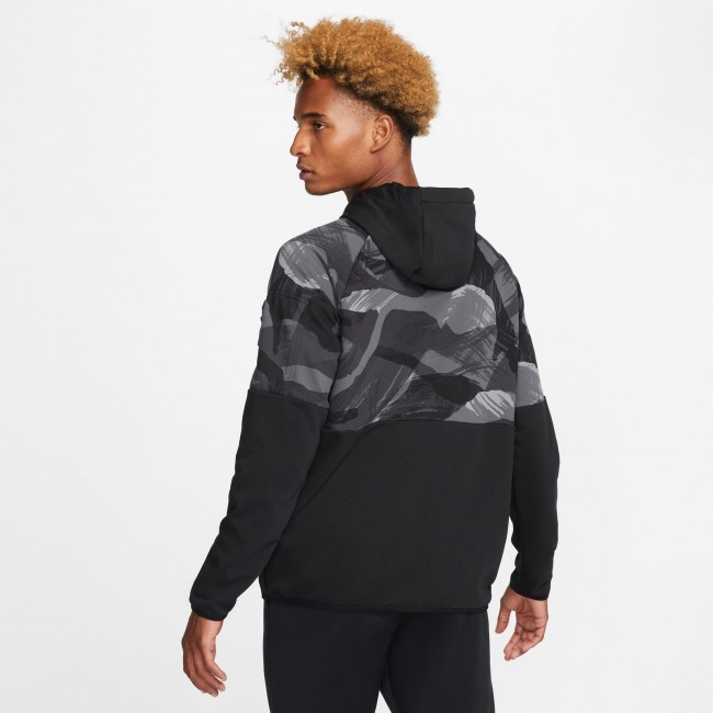 Nike dri fit fleece men s full zip camo fitness hoodie Sportland