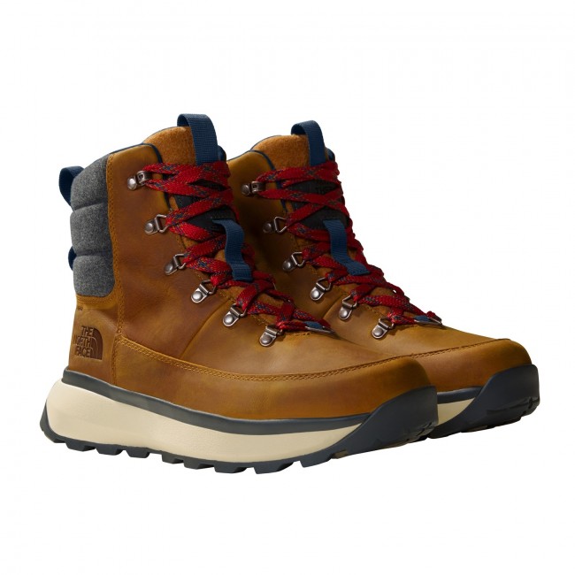 The north face men s bergen leather waterproof snow boots Sportland